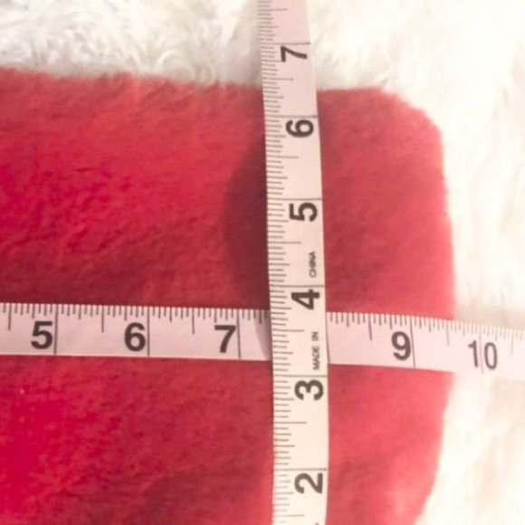 NWT Red free people, soft, fuzzy, cosmetic bag, - Picture 2 of 11